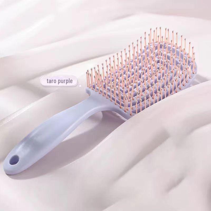 

Fluffy High Top Curved Air Cushion Comb for Long Hair Styling & Massage