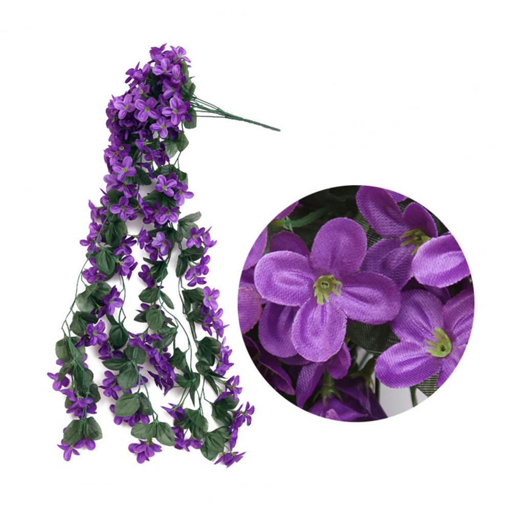 Simple Natural Style Artificial Vines Silk Artificial Flowers for Home Decor Uv Resistant Outdoor for Home for Outside
