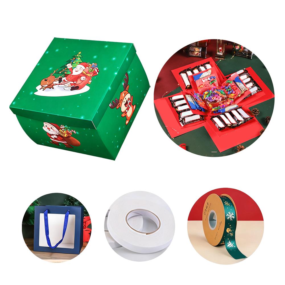 Surprise Explosion Box For Christmas DIY Easy To Install Creative Gift For Christmas New Year Kids Surprise Gift Box