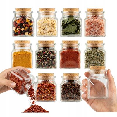 12x Jar 120ml for Spices Herbs Wedding Candles Gift with Cork