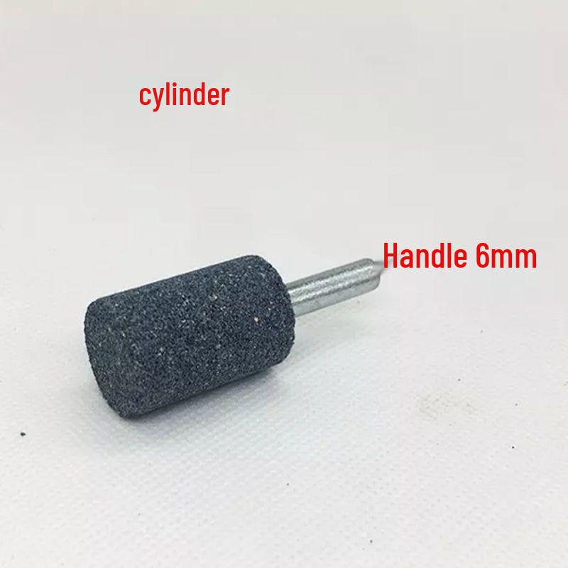 Schleifscheibenkopf für Bohrmaschine mit Griff – Zylindrisch & Konisch, 6mm Schaft, Schleifstein