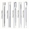 1/2/6pcs Professional Stainless Steel Nail Cutter Scissor Nippers Muti Function Cuticle Pusher Remover Nail Care Manicure Kits
