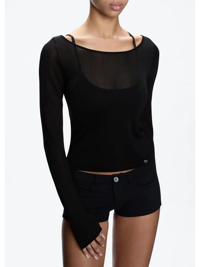 American Spicy Low-Waist Black Ultra-Shorts: Simple, Slimming, Tight-Fit Hot Pants