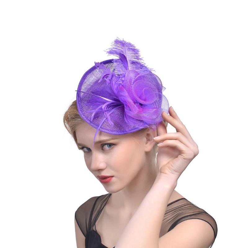 Kadın Aliceband Şapka Fascinator Kafa Bandı Düğün Bayanlar Günü Kraliyet Ascot Şapka
