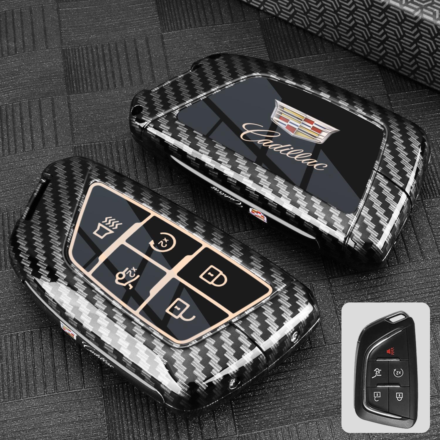 Металлический корпус ключа Cadillac для XT4, XT5, XT6, XTS, CT4, CT5, CT6, ATSL