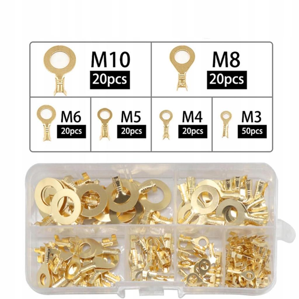 Set Of Eyelet Connectors (M3-M10) 150 Pcs In A Case