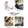 Bluetooth Glasses Blue Light Blocking Bluetooth 5.0 Metal Headphone Glasses for Travel Work