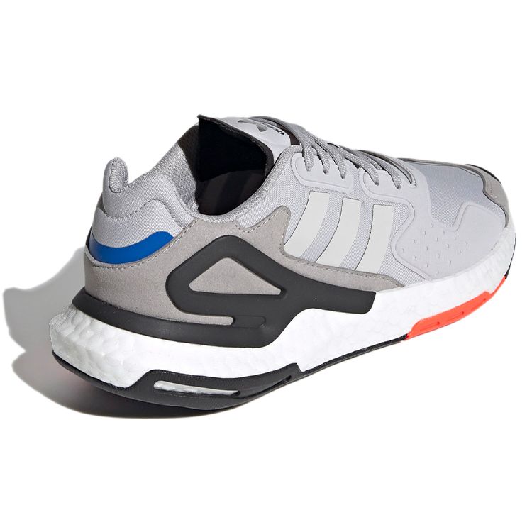 Adidas Originals Day Jogger Fabric Sports Comfort Shock Absorption Non-Slip Low-Top Casual Shoes Men sneaker Gray White FY3766