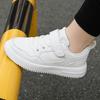 790 primary school students board shoes girls white shoes children's sports shoes boys school white shoes leather surface lightweight