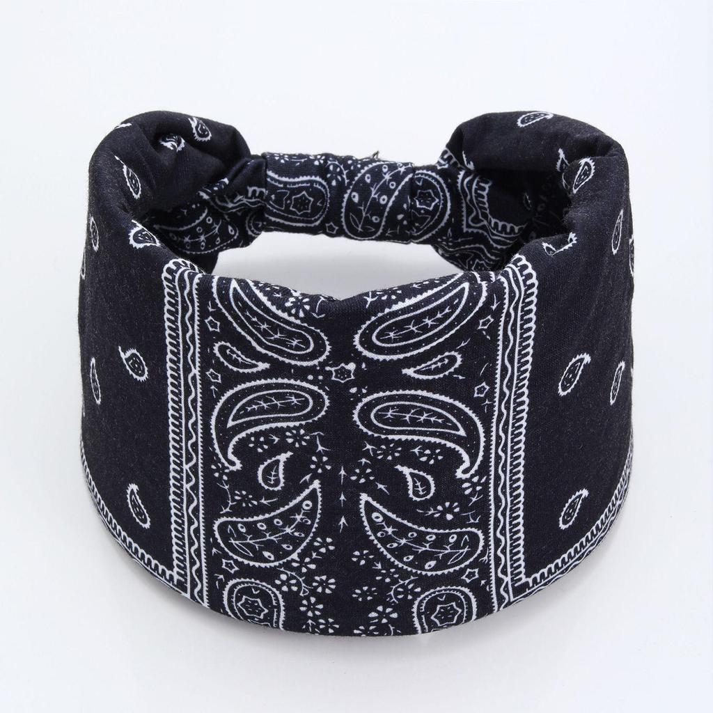 Evropská a americká bohémská široká sportovní čelenka - Tištěná potítko