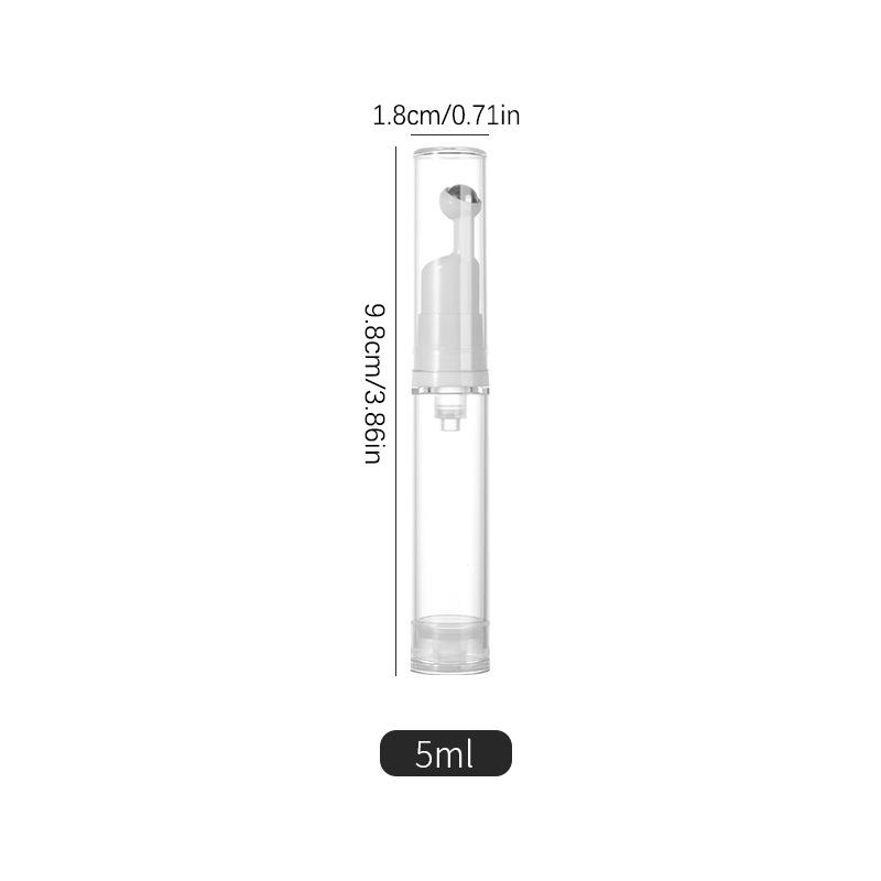 

5/10/12/15Ml Roller Ball Vacuum Bottle Liquid Essential Foundation Eye Cream Refillable Bottles Travel Portable Empty Dispenser 5ml