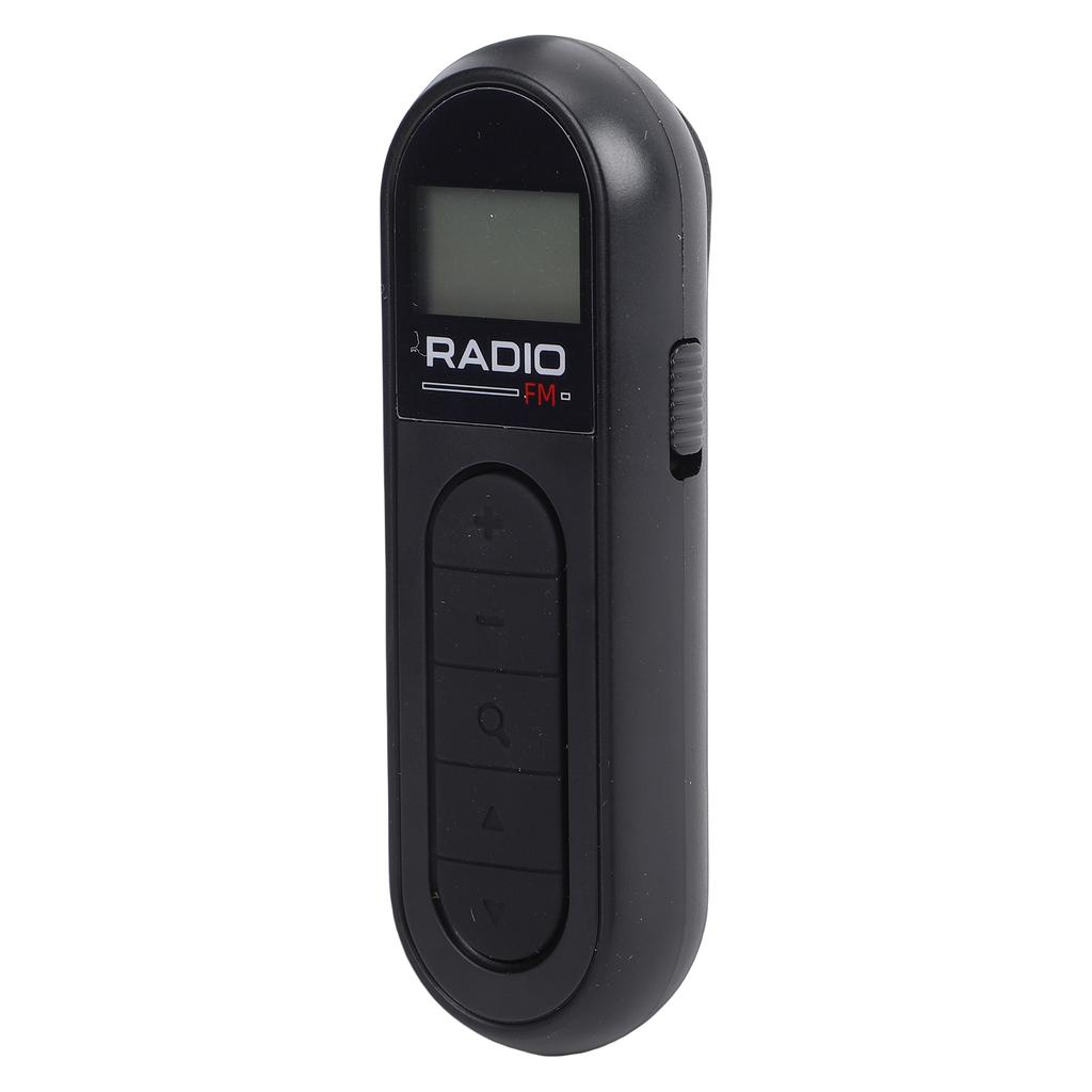 FM Radio Rechargeable Portable   Transistor Radio with LCD Screen Headphone and Belt Clip for Jogging Walking