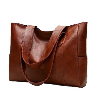Borsa Tote Vintage di Grande Capacità, Borsa a Spalla Vegana Retrò Borsa a Mano Casual da Donna per il Pendolarismo borse a tracolla per donna sac a main