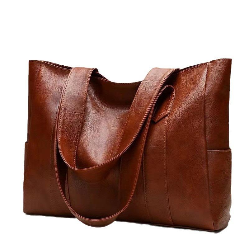 

Vintage Large Capacity Tote Bag, Retro Vegan Shoulder Bag Women s Casual Handbag For Commute crossbody bags for women sac a main