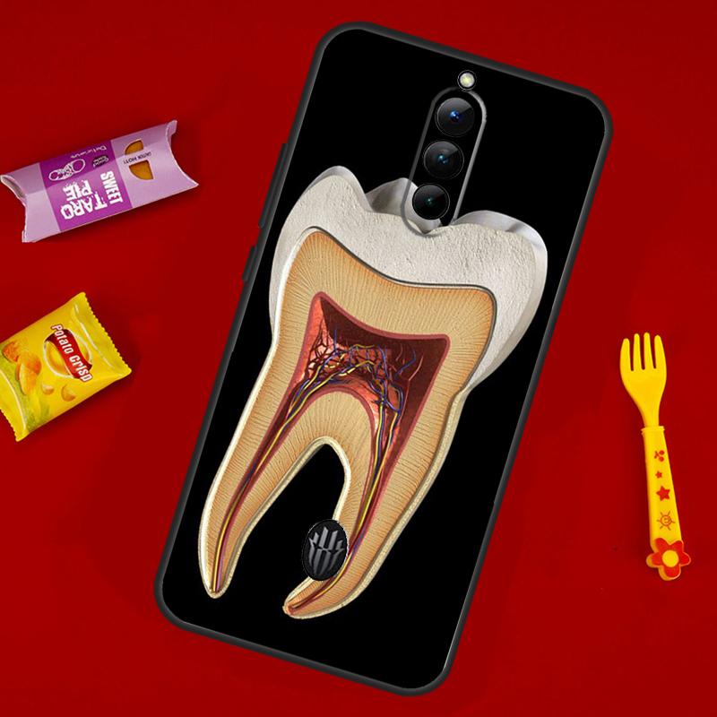 Human Tooth Anatomy Case For ZTE Nubia Red Magic 10 Air 6 6S 7S For Red Magic 11 10 9 8 8S 9S 10S Pro Plus Cover