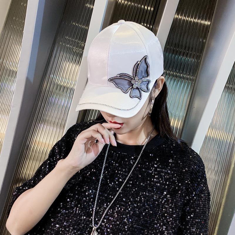 Hat Trendy versatile with diamond cap Internet celebrity spring and summer sunshade sun hat fashion baseball cap