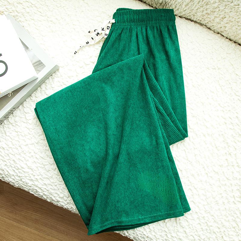 Corduroy Pant Autumn and Winter High-waisted Draped Dragging Trousers Casual Wide-legged Trousers