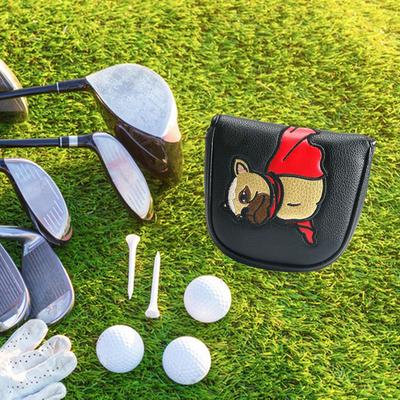 Golf Club Head Cover PU Leather Putter Headcover Protective