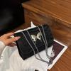 This Year, the Popular Small Bag Women's 2025 New Bow Chain Fashionable Foreign Style Shoulder Bag Texture Underarm Women's Bag