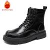 Fashion Black Autumn and Winter Men's Boots Classic Versatile High-quality Outdoor Motorcycle Daily Business Dress Office Shoes 39-45