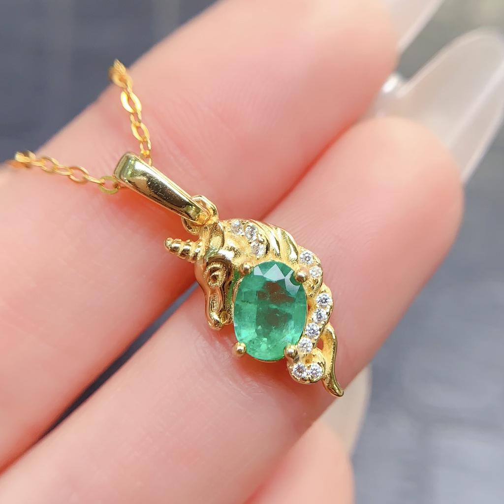 Bulk 925 Sterling Silver Natural Gemstone Custom Fashion Charm Animal Women Pendant Necklace for Daily Wear