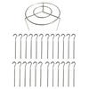24Pcs Air Fryer Kebab Rack Food Grade Stainless Steel Air Fryer Skewer Stand Enhanced Airflow Design Vertical Grill Holder