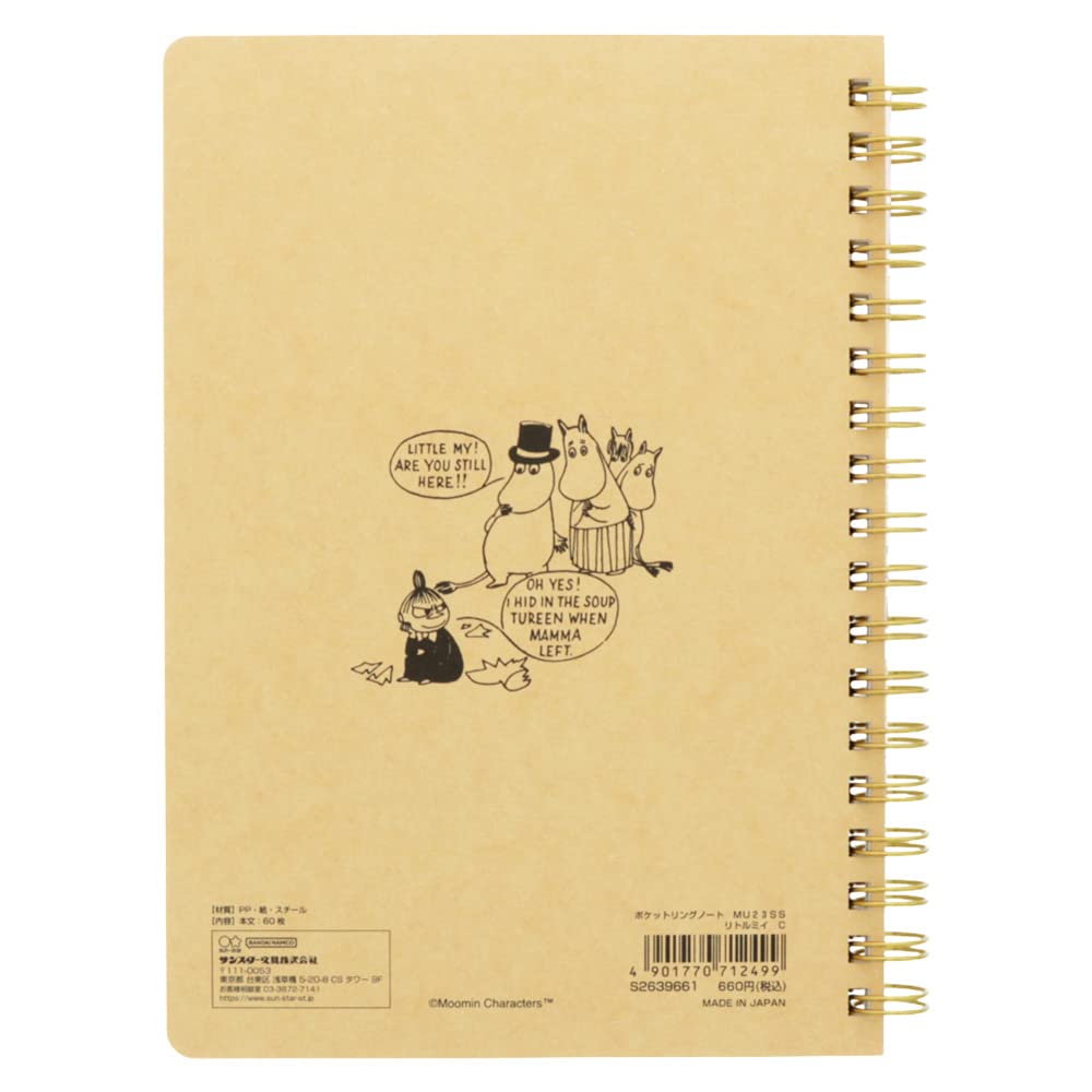 Sunstar Stationery Moomin Notebook Ring Comic Pattern S2639661
