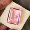 30x22mm CERTIFIED Emerald Cut NATURAL Pink Topaz Loose Gemstone For Collectors