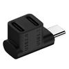 USB Hub 90 Degree USB C Extender 2 In 1 USB C Adapter Right Angle Converter Fast Charging Adapter