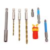 Twisted Drill Bit Set with S2 Alloy Steel Anti Slip Magnetic Cross Screwdriver Bit for Repair Maintenance