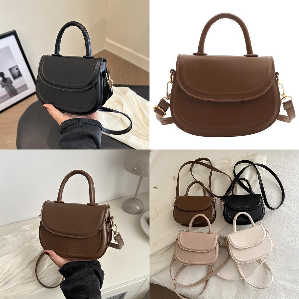 Trendy Vintage Saddle Bag 2024 Spring Summer New Versatile Tote Bag Stylish Casual Shoulder Crossbody Bag Wholesale