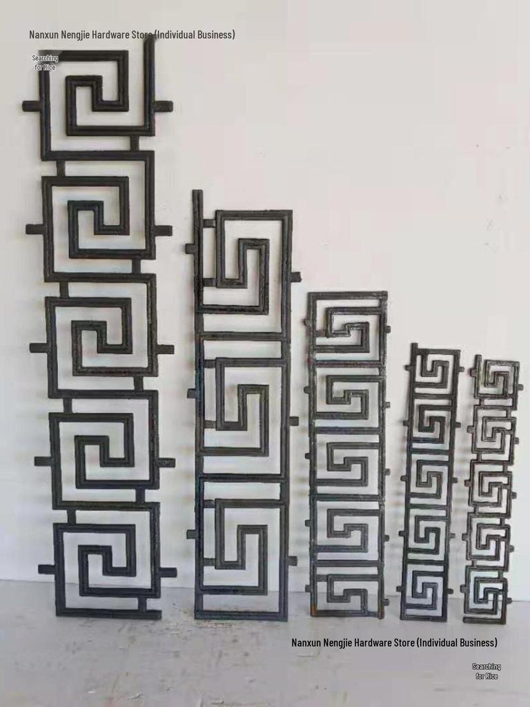 Wrought Iron & Cast Iron Floral Gate with Zinc Steel Guardrail & Metal Archway Accessories