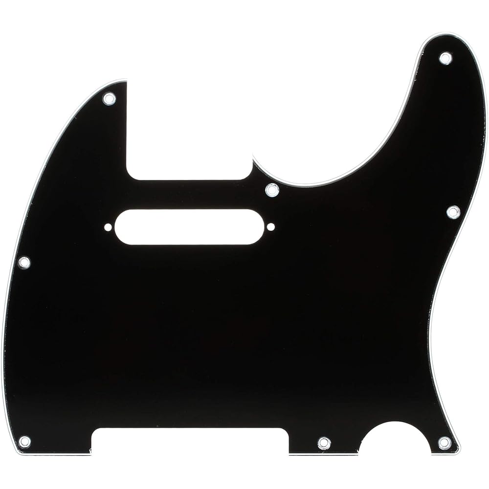 Fender Pickguard, Telecaster®, 8-Hole Mount, Black, 3-Ply