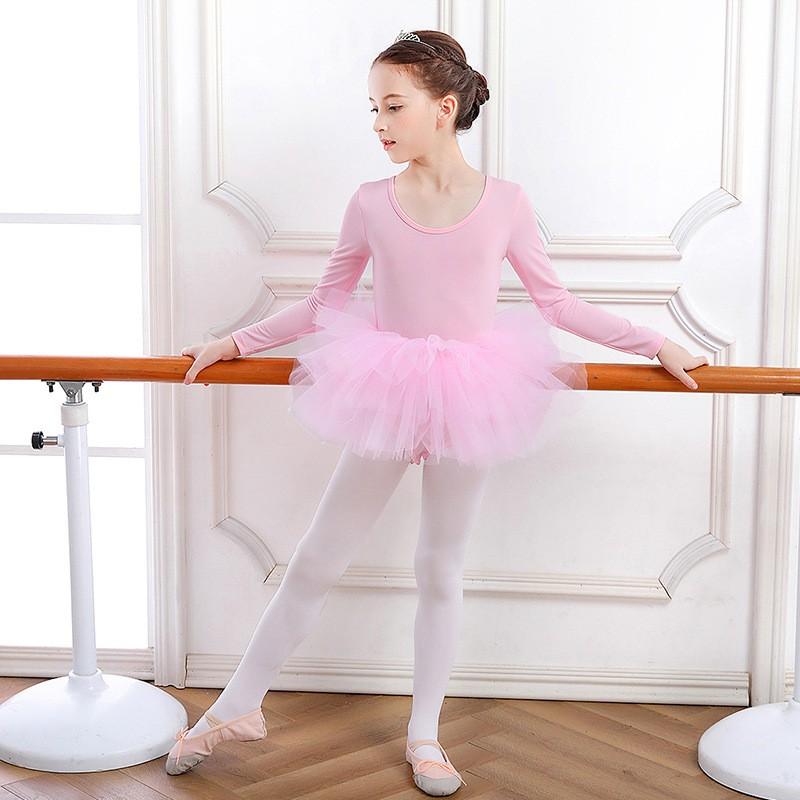Meiteņu baleta leotard ar tilla svārciņu