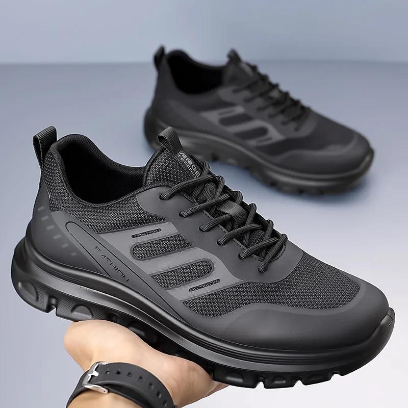 Lace Up Natural Leather 46 Size Men's Shoes Loafers Black Moccasin New Men's Sneakers Sports Athlete Krasovki Shoos