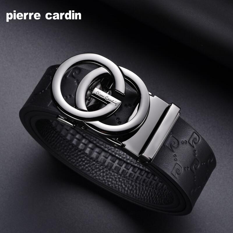 

Pierre Cardin Men s Genuine Leather Automatic Buckle Belt 120cm
