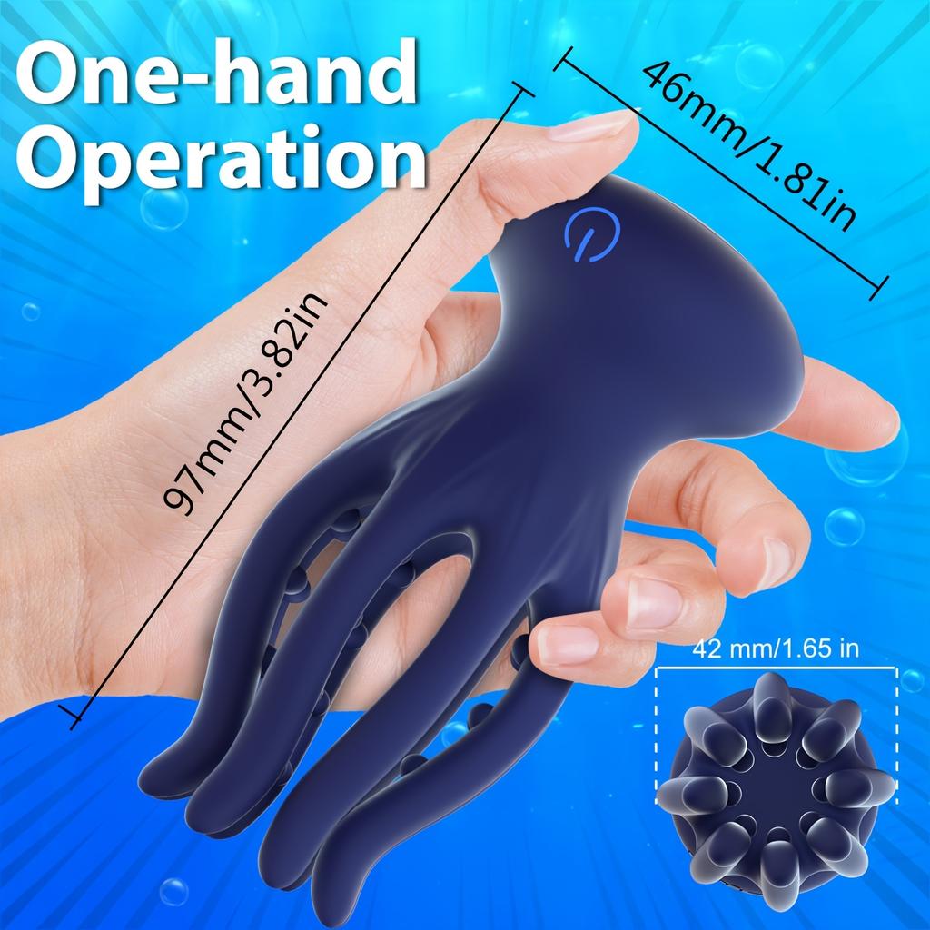 USB Rechargeable Male Masturbator with 10 Vibration Modes Penis Exerciser Long-lasting Couple Sex Toy Glans Training Massage Adult Toy