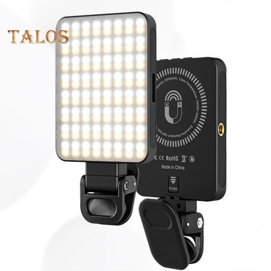 LED Fill Light with Phone Clip Cold Shoe Super Bright 3 Light Modes Flicker Free Portable Rechargeable Magnetic Phone Selfie Light Accessory