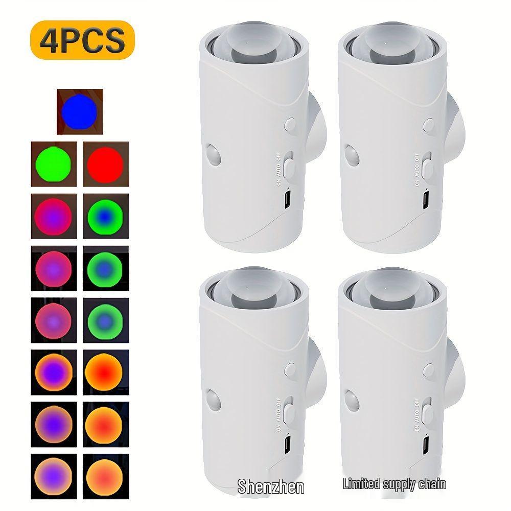 RGB Seven-Color Smart Wall Lamp: Creative Magnetic Night Light