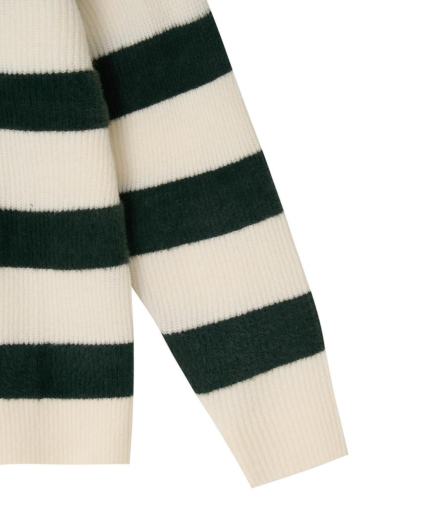 LEE Striped Collar Knit Green