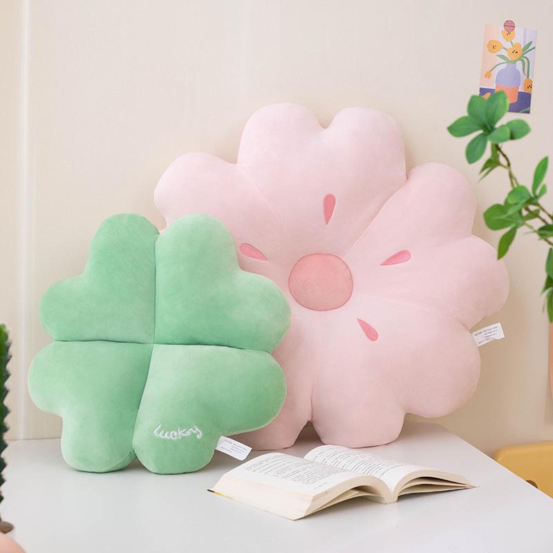 Ins Feng Sakura Falling Leaves Pillow Girl Heart Sofa Cushion Photo Decoration Balancing Window Cushion Tatami Pillow