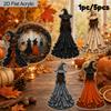 2D Flat Halloween Acrylic Hanging Decor, Witch Pattern, Home Car Backpack Pendant, Halloween & Birthday Gift