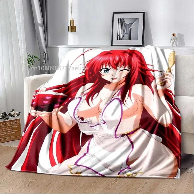 Cartoon Sexy Girl High School DxD Anime 3D Blanket Cover Flannel Blankets for Beds Sofas Warm Bed Sheet Soft Blanket