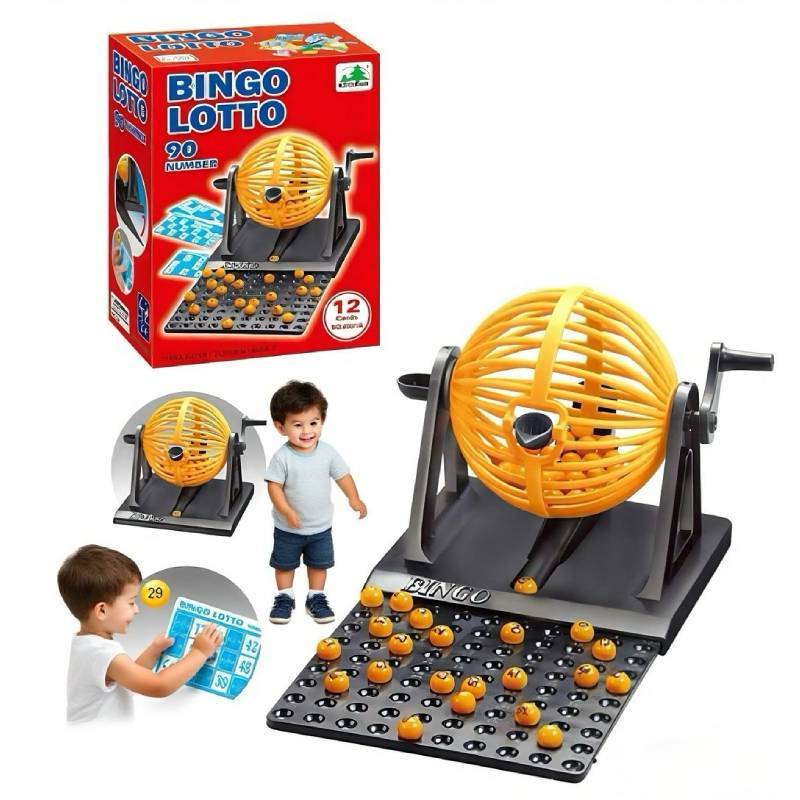 Mini Lottery Machine For Kids With Interactive Bingo Game Playful Toy For Family Entertainment