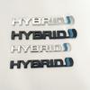 3D Metal HYBRID Logo Grill Side Fender Rear Trunk Emblem Badge Car Sticker Decals For Toyota Prius Camry Crown Auris Rav4s TRD