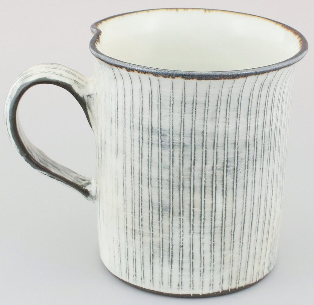 Maeken Kyo-yaki, Kiyomizu-yaki, Seki-gama mug, White Grass