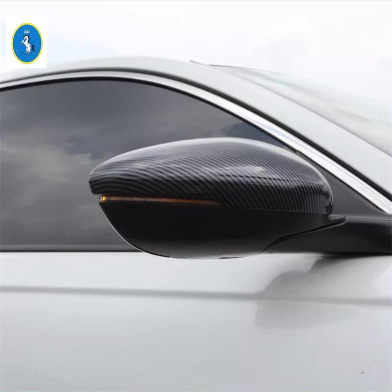 Car Styling Side Rearview Mirror Protect Decor Shell Cover Trim ABS Accessories For Honda Accord 2018 - 2025 Carbon Fiber Look