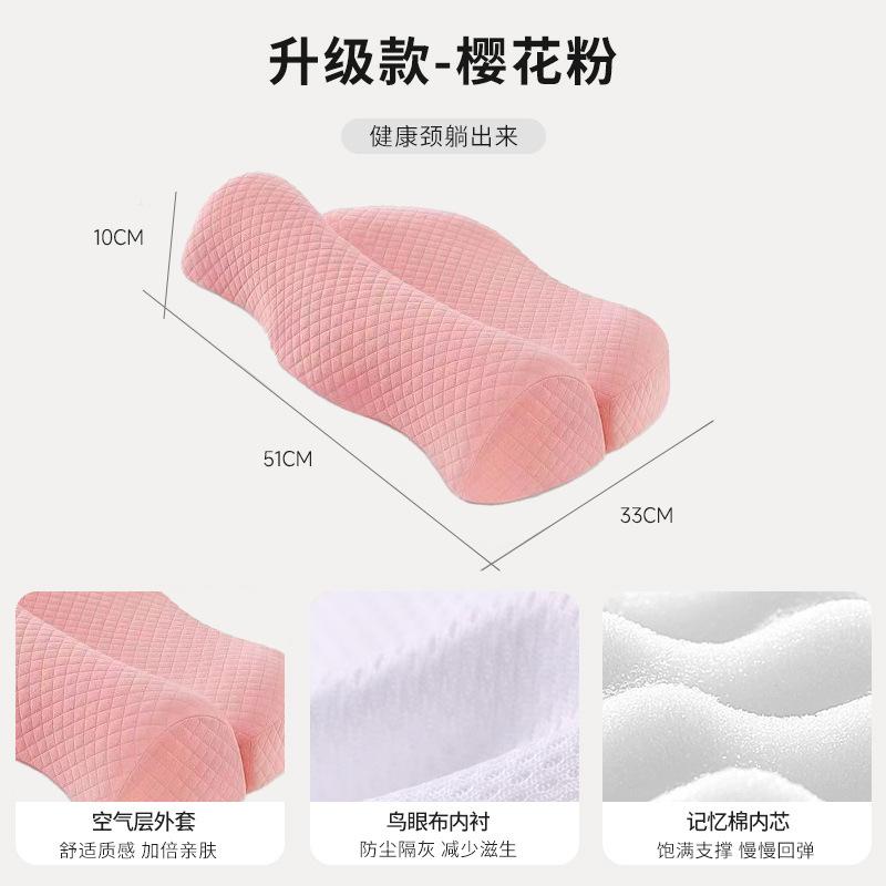 Memory Foam Contour Cervical Pillow for Side Sleeper Ergonomic Orthopedic Sleeping Pillow