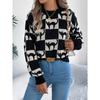 Autumn and Winter Halloween, Long-sleeved Pullover Sweater for Women