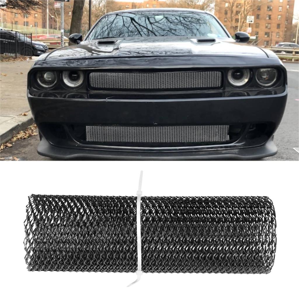 Car Front Center Grid Grille Rhombic Mesh Stable Structure Aluminum Fit for Cars